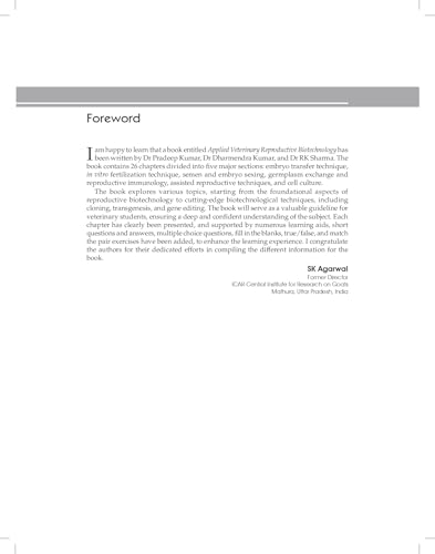 Applied Veterinary Reproductive Biotechnology (PB - 2026)