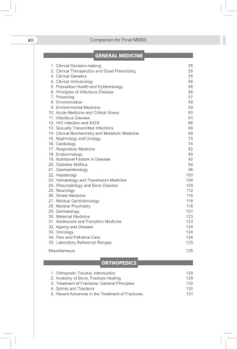 Companion for Final MBBS, 17/E (Including Ophthalmology and Otorhinolaryngology) for RGUHS Karnataka Final Year Students | Chapterwise Solved Papers with Textbook Cross-References | RS3