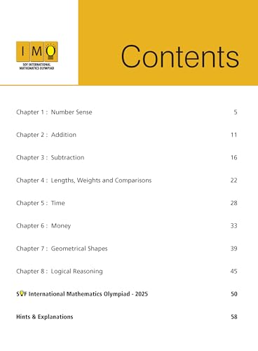 MTG International Mathematics Olympiad (IMO) Workbook Class 1 - Chapter-wise MCQs with Achievers Section - SOF Olympiad Books For 2026-27 Exam
