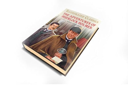 The Adventures of Sherlock Holmes Illustrated Abridged Children Classics English Novel with Review Questions Hardback