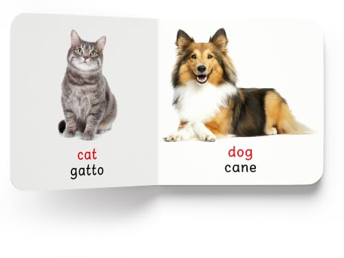 My First Book of Farm Animals & Pets - Animali Della Fattoria E Cuccioli: My First English Italian Board Book (English - Italiano)