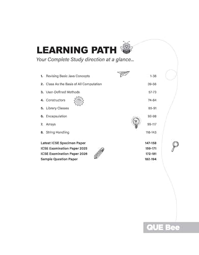 Arihant ICSE Computers Application Class 10 Exam 2026-27 | Quick Theory, Exam Pattern Questions & Sample Papers | As per Latest ICSE Syllabus | Que Bee 2nd Edition 2027