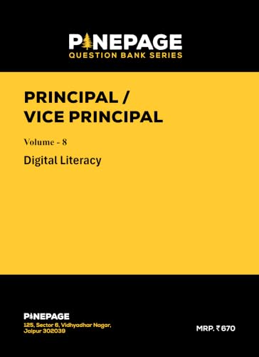UPSC Principal / Vice Principal Volume 8 Digital Literacy Chapterwise MCQ Bank 2026 | 3000+ MCQs | As per Latest UPSC Syllabus