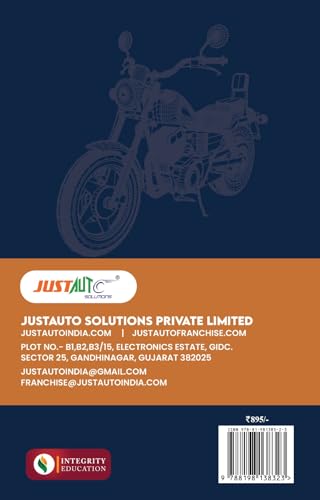 Integrity Education India, JustAuto Solutions Two-Wheeler Mechanics BS6 Training Manual, Professional Motorcycle Repair Guide Book by Naveen Chandra Sharma, Ajay Kumar
