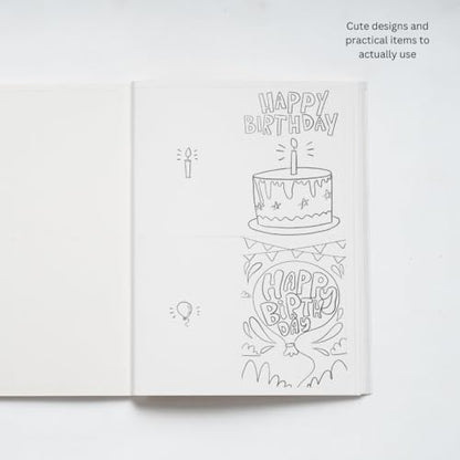 Colour and Create | Tear Out 61 items | DIY coloring book | Photo Frames, Ludo, Bookmarks, Stickers, Greetings Cards, and more | Craft Book | Colouring Book | Art Book