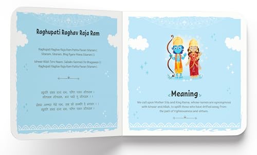 Bhajans for Kids – Illustrated Devotional Song Book for Children: Popular Bhajans in English, Hindi & Sanskrit with Easy Meaning | Introduces Indian ... in Three Languages (Illustrated Prayer Books)