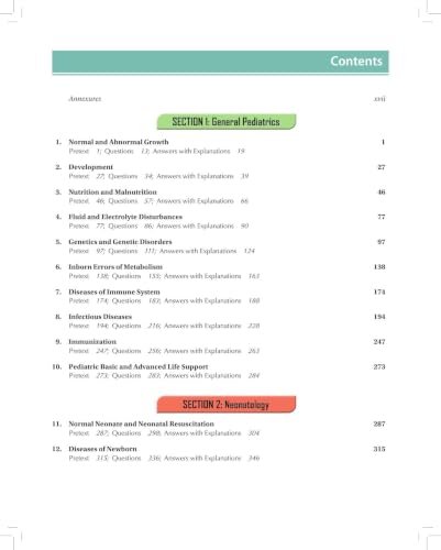 Review of Pediatrics & Neonatology, 8/E - A Must-have for NEET PG, INI-CET, FMGE Aspirants and MBBS Students | 3000+ MCQs with Explanations, Mnemonics, Flowcharts and High-Yield Tables: 1