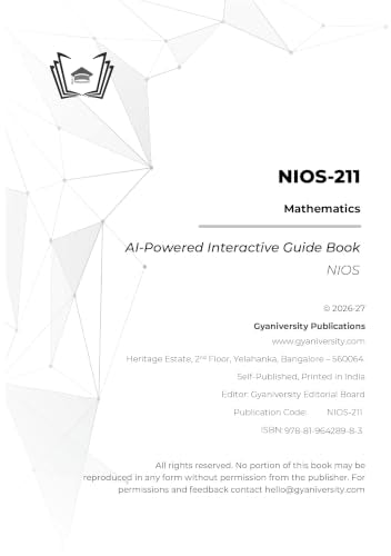 NIOS-211: Mathematics (Interactive Study Guide Book with Previous Year Papers, Videos & Online Quiz)