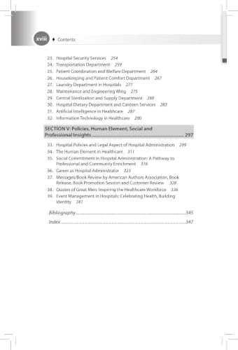 Hospital Administration & Management, 4/E for BHA, MHA and MBA Healthcare Students | AI in Healthcare, Hospital Operations, Crisis Management and Support Services Handbook