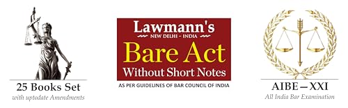 AIBE Bare Acts without Notes | 25 Books Set Combo | Full Syllabus with 50+ Acts with New Criminal Laws BNSS, BNS, BSA | As per Bar Council of India Guidelines | Edition 2026