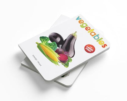 Vegetables | Large Font | Age 0–5 Years | Early Learning | Board Book For Kids | Vocabulary Building | Carrots | Potatoes | Tomatoes | Bright Pictures | Babies | Toddlers | Preschoolers | New Edition