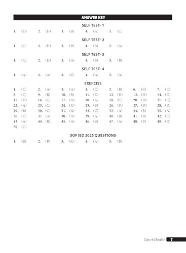 MTG English (IEO) Olympiad Prep Guide Class 6 | Detailed Theory, Exercise with Self Test For Practice | SOF Olympiad Books For Exam 2026-27 (Useful For Level-1 & 2)