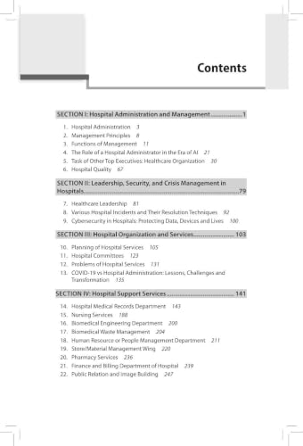Hospital Administration & Management, 4/E for BHA, MHA and MBA Healthcare Students | AI in Healthcare, Hospital Operations, Crisis Management and Support Services Handbook