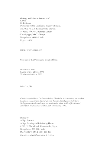 Geology and Mineral Resources of Kerala