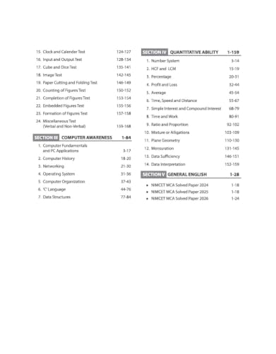 Arihant MCA Entrance Exam 2027 | Study Guide NIMCET, CUET-PG, JAM, JNU, Pune University, BHU, KIT JEE & Other Regional Entrances | Syllabus Coverage, Chapterwise Theory, 3500+ MCQs & Solved Paper 2026