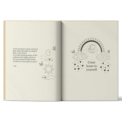 Glimmers: Your Daily Journal For Positive Reflection | Includes Poetry, Prompts, and Reflections to Spark Joy, Gratitude, Healing, and Inner Peace