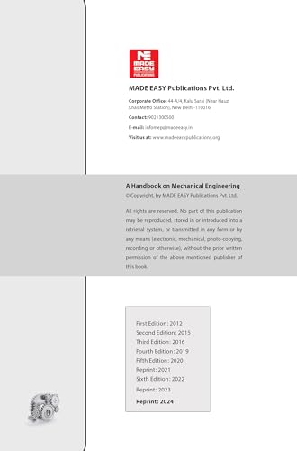 Mechanical Engineering Handbook - Quick Revision Formula Book | GATE ESE