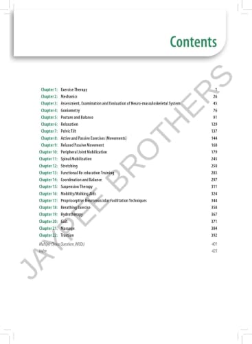 S Lakshmi Narayanan's Textbook of Therapeutic Exercises, 2/E for BPT/ Physiotherapy Students | Exercise Therapy, Assessment, Mobilization, PNF, Traction, Gait Training and 250 MCQs with Answer Keys