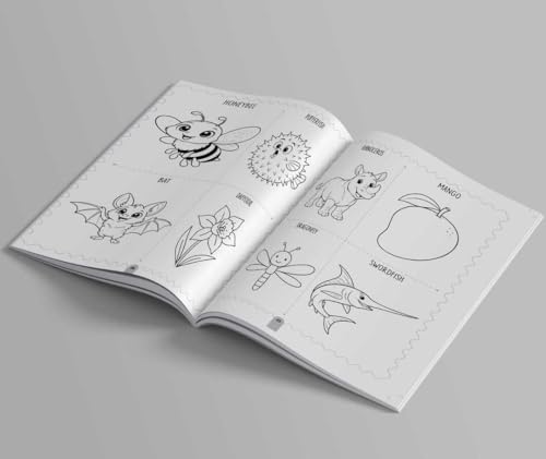 Colouring Book for Kids - 200+ Colouring Activities - Gift to Children for Painting, Drawing & Colouring - Shapes, Numbers, Animals, Festivals, Flowers, Vegetables - 2 to 5 years old