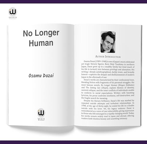 No Longer Human | Osamu Dazai | English Book Novels | Japanese Literature | Classic Postwar | Japan Fiction Modern Japanese Novel | No Longer Human Schoolgirl | Kazuko & Naoji | Decline Of Aristocracy