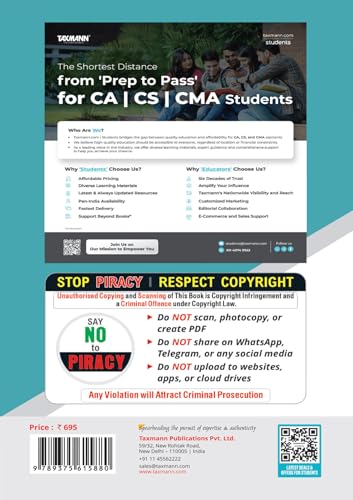Taxmann's CRACKER for Taxation with Application-Based MCQs & Integrated Case Studies (Paper 3 | Tax) – Exam-Mirroring Solved Question Bank for CA Inter | Sept. 2026/Jan. 2027 Exams