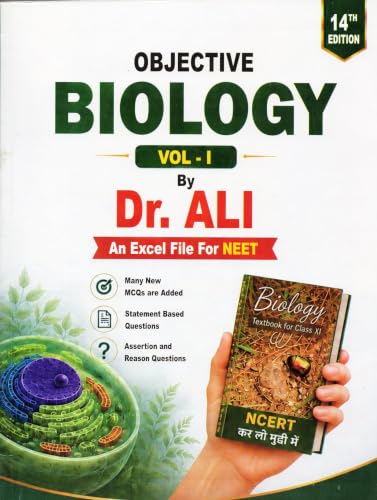 Dr. Ali - Objective Biology for NEET - Vol 1 and 2 - Combo Set of 2 Books - An Excel File for NEET - New Latest 14th/Ed. Reveised & Updated as per New NCERTs - for 2027 Exams