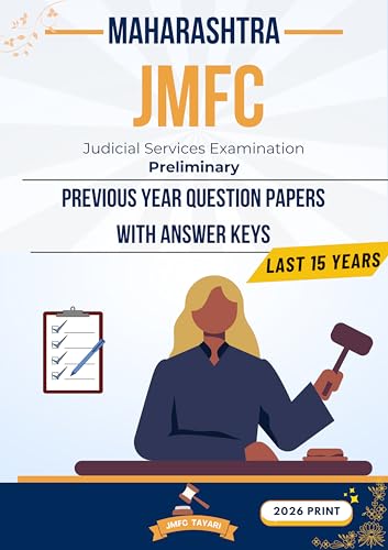 JMFC Maharashtra Judiciary Previous year Question Papers (Prelims) - Latest Printed in 2026
