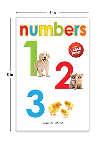 Numbers 1 - 2 - 3 | Ages 0–5 Years | Padded Board Book | Counting Book For Kids | Large Font & Bold Text | | Number Recognition For Childrens & Babies | Toddlers & Preschoolers | Latest Edition