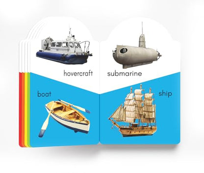 My Early Learning Book of Transport: Attractive Shape Board Book for Kids | Learn About Cars, Buses, Trains, Planes, Ships & More with Bright Pictures and Fun Cut-Out Design | Early Learning Book for Babies, Toddlers & Preschoolers | Ages 0–5 Years
