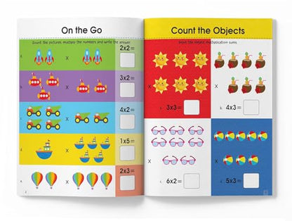 Math Activity Books Bundle 2 – Multiply / Fraction / Addition (Pack of 3 Books)
