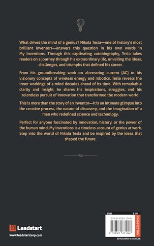 My Inventions Autobiography of Nikola Tesla [Premium Paperback] Nikola Tesla Autobiography | Books to Read | Science Books | Physics Books | Autobiography Books | My Inventions Nikola Tesla
