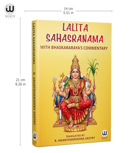 Lalitha Sahasranamam Book in English | Sri Lalita Sahasranama Books | Bhaskararaya Commentary Lalitasahstrnamm Lalitasahasranamam sahasra namam Indian Hinduism Spirituality Sanatan Dharm Hindu Dharma