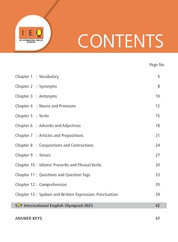 MTG International English Olympiad (IEO) Workbook Class 4 - Chapter-wise MCQs with Achievers Section - SOF Olympiad Books For 2026-27 Exam