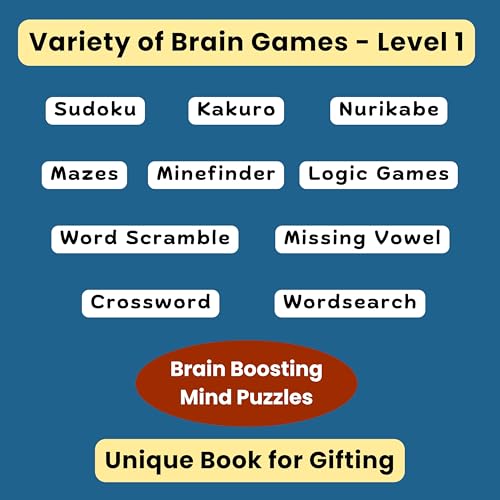 Brain Games for Creative Minds - Ultimate Puzzles for Adults - Level 1