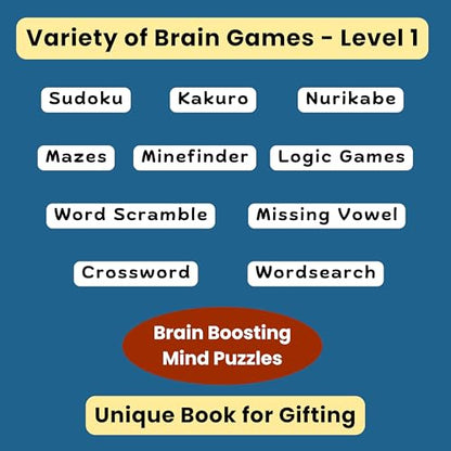Brain Games for Creative Minds - Ultimate Puzzles for Adults - Level 1