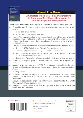 Taxmann's Taxation of Real Estate Developers & Joint Development Arrangements with Accounting Aspects [Finance Act 2026] – Covering Developer & Land Owner Tax Issues