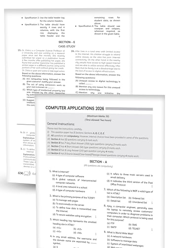 (10 subjects in 1) Educart Granth CBSE Class 10 Previous 10 Year Solved Papers 2027 - with PYQ Charts (Hindi A, Hindi B, English, Computer Apps, IT, ... Maths Basic, Social Science & Science)