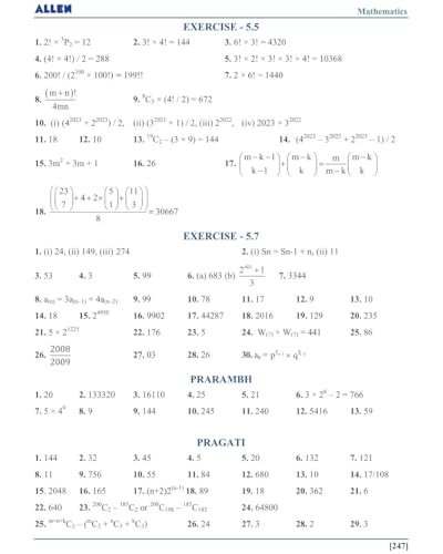Indian Olympiad Qualifier in Mathematics (IOQM/ PRE-RMO) Book Part 1 & 2 with Solutions for Class 8 to 12 (Set of 3 Books Combo) by ALLEN