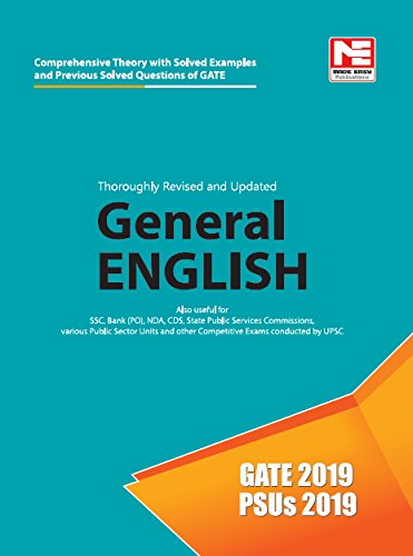 General English for GATE & PSUs 2019  Theory and Previous Year Solved Questions book cover