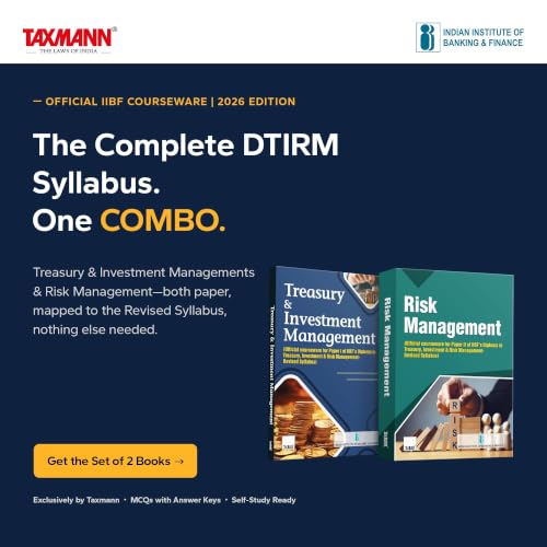 Taxmann's COMBO for IIBF's Examination on Treasury, Investment & Risk Management (DTIRM) | Papers I & II | Set of 2 Books | 2026 Edition