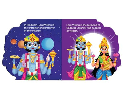 My First Shaped Board Book: Illustrated Vishnu Hindu Mythology Picture Book for Kids Age 2+ (Indian Gods and Goddesses)