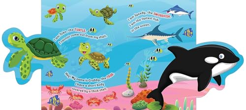 Under the Ocean - Lift The Flap Book for Kids Age 3-6 Years with Bright and Colourful Pictures- Early Learning Novelty Book for Children