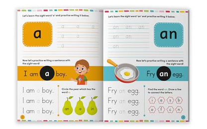 Sight Words and Sentences-Level 1: Practice Workbook of the Most Common Sight Words | Engaging Activities to Learn High-Frequency Words and Build Reading Fluency & Vocabulary for Preschool Kids I Ages 3+ [Select Learning]