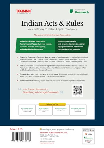 Taxmann's Maintenance and Welfare of Parents and Senior Citizens Act 2007 [Bare Act with Section Notes] – Featuring the Amended Act | Expert Commentary | Case Laws—for Elder Law | Compliance | Policy