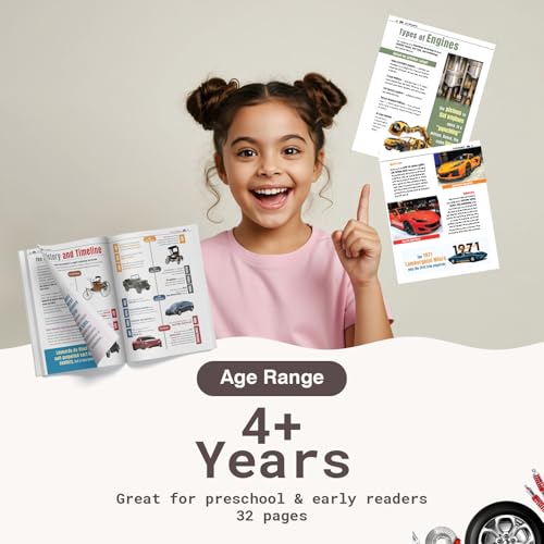 My Very First Cars and Engines Encyclopedia for Kids Age 8+ – Fun STEM Book to Learn About Vehicles, How Engines Work & More | Builds Knowledge & Encourages Screen-Free Learning
