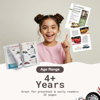 My Very First Cars and Engines Encyclopedia for Kids Age 8+ – Fun STEM Book to Learn About Vehicles, How Engines Work & More | Builds Knowledge & Encourages Screen-Free Learning