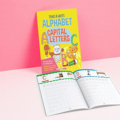 Alphabets Writing Book - Capital Letters (Practice) - Pattern Tracing - Alphabet - Early Learning - Capital Letters for Kids - Activity Book for Toddlers, Nursery, Pre School Children