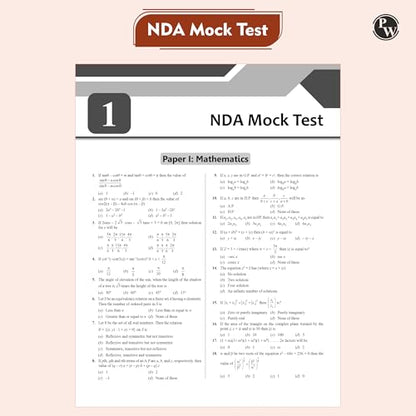 PW UPSC NDA/NA National Defence Academy Naval Academy 10 Previous Year Solved Papers 2019-2025 & 10 Mock Tests with 20 OMR Sheets For NDA Exams 2025-2026 [Paperback] PW