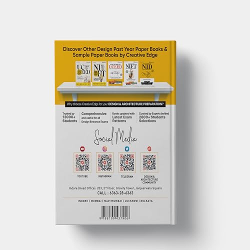 NID, NIFT, and UCEED Past Year Papers (Solved) | Includes 2026 Papers with solution | Complete Study Pack for Top Design Exams