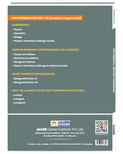 ALLEN Biology Handbook For NEET (UG) Exam (English)